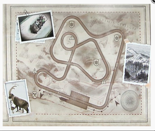 Foto van de bob layout in de efteling (Kaatsheuvel)